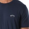 Hugo Boss t-shirt koszulka na krótki rękaw męska granatowa logo na piersi